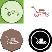 Lawn Mower Icon Design vector