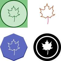 Autumn Leaf Icon Design vector