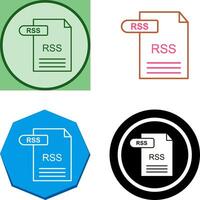 diseño de icono de rss vector