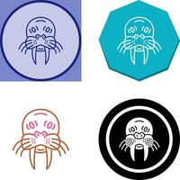 Walrus Icon Design vector