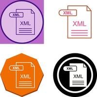 XML Icon Design vector