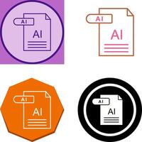 AI Icon Design vector