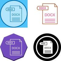 DOCX Icon Design vector