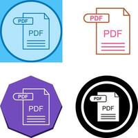 PDF Icon Design vector