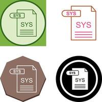 SYS Icon Design vector