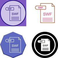 SWF Icon Design vector