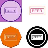 cerveza firmar icono diseño vector