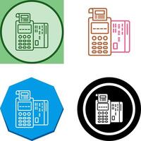 Pos Terminal Icon Design vector