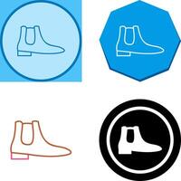 Men's Boots Icon Design vector