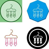 Three Ties Icon Design vector