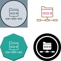 Network Folder Icon Design vector