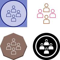 Network Group Icon Design vector