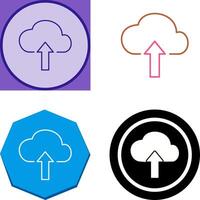 Upload to Cloud Icon Design vector