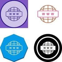 World Wide Web Icon Design vector