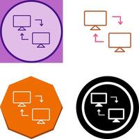 Sharing Systems Icon Design vector