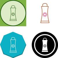 Sunblock Cream Icon Design vector