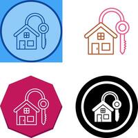 House Key Icon Design vector