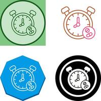 Clock Icon Design vector