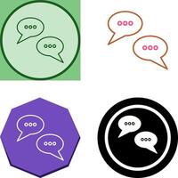 Conversation Bubbles Icon Design vector