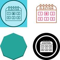Election Day Icon Design vector