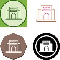 Museum Building Icon Design vector