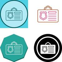 Id Card Icon Design vector