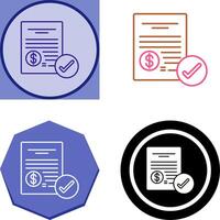 Paid Icon Design vector