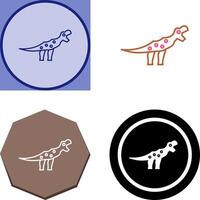 Dinosaur Icon Design vector