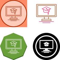 Online Course Icon Design vector