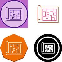 Blueprint Icon Design vector