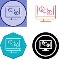 Currency Exchange Icon Design vector