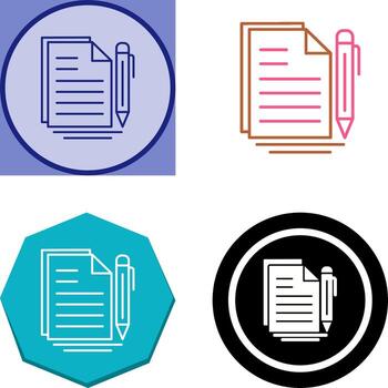Document Icon Design vector