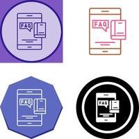 Faq Icon Design vector