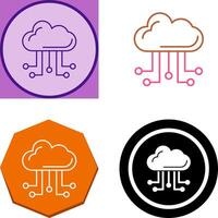 Cloud Computing Icon Design vector