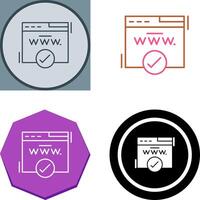 Domain Icon Design vector