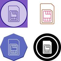 Sim Card Icon Design vector