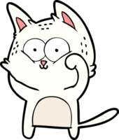 gato de dibujos animados siendo lindo png