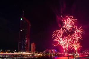 Brisbane ferris wheel is located on Southbank Parklands in Brisbane. photo