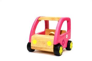 Wooden toys on with background photo