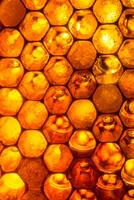 cerca arriba estudio Disparo de orgánico miel en un panal. foto