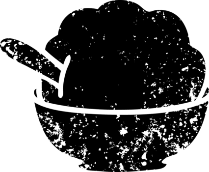 linje teckning knäppa tecknad serie is grädde skål bedrövad ikon png