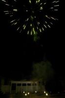 Fireworks in the night sky photo