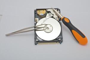 the hard disk of 2.5 inches for the computer photo