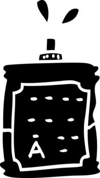 Linie Zeichnung Karikatur Blut Taschen solide schwarz Symbol png