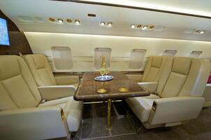 VIP Business Interior Jet Airplane photo