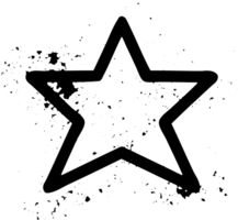 stjärna form symbol fast svart ikon png