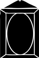 line drawing of a picture frame solid black icon png