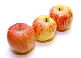 The juicy apple, is red yellow colour photo