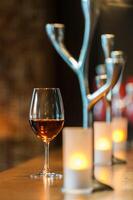 Interior of a fashion wine shop photo