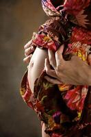 The beautiful young girl, the third trimester of pregnancy photo